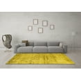 thumbnail image 3 of Ahgly Company Machine Washable Indoor Square Persian Yellow Traditional Area Rugs, 7' Square, 3 of 4