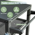 thumbnail image 3 of 3-Shelf Outdoor Grill Table, Grill Cart Outdoor with Wheels, Pizza Oven Table and Food Prep Table, Blackstone Table with Propane Tank Hook, Grill Stand for Blackstone Griddle for Outside BBQ, 3 of 7