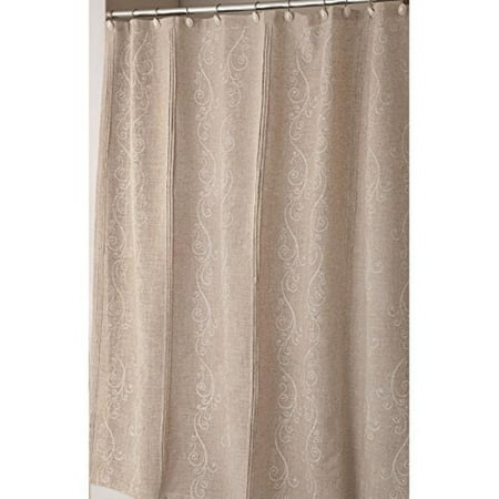 Lenox French Perle Water Repellent Shower Curtain Ivory Walmart Com