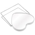 thumbnail image 1 of White PP Material Swivel Makeup Mirror with Stable Frame for Home Use Perfect 7.5 Inch, 1 of 5
