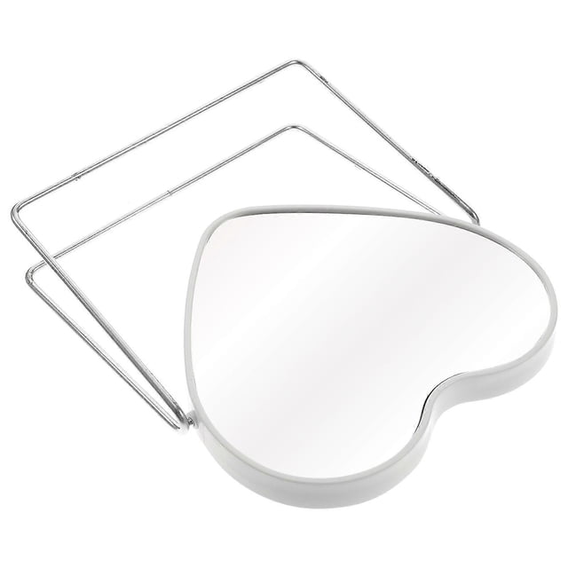 White PP Material Swivel Makeup Mirror with Stable Frame for Home Use Perfect 7.5 Inch