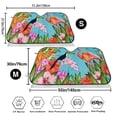 thumbnail image 3 of Daiia Tropical Jungle Flamingo Windshield Sun Shade for Car SUV Truck (Small ), Car Sun Shade Windshield, Car Shades for Front Windows, Sunshade for Car Windshield, 3 of 7