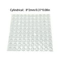 thumbnail image 2 of 100-Pcs Clear Silicone Cabinet Door Bumpers - Self-Adhesive, Noise-Reducing, Protective, for Kitchen Furniture Drawers Doors, 2 of 3