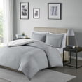 thumbnail image 2 of Home Essence Reversible 3 Piece Down Alternative Comforter Set, King/Cal King, Grey, 2 of 11