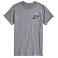 thumbnail image 2 of Marvel Captain America - Retro Distressed Flag Pose - Men's Short Sleeve Graphic Tee, 2 of 4