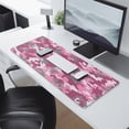 thumbnail image 2 of Pink Gray Camouflage&nbsp;mousepad Gamingwaterproofwashable&nbsp;for Office Home Work GamingmousematRubber Base Mousepad with Stitched Edges 31.5x11.8inches, 2 of 7