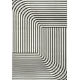 thumbnail image 3 of JONATHAN Y SCANDINAVIAN 5 x 8 Area Rug, Odense Minimalist Angle Geometric - Black/White, SCN101G-5, 3 of 8