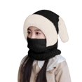 thumbnail image 2 of CPNG Baby Winter Hat Balaclava Scarf Caps Toddler Infant Cute Rabbit Ears Chunky Warm Face Mask Neck Warmer Cold Weather Ski Gear for Kids Boys Girls, 2 of 5