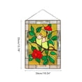 thumbnail image 4 of Advancent Colorido pájaros manchados Suncatcher ventana Panel pájaro colgante adornos colgante decoración del hogar Decoración del hogar No.1 Advancent HA041907-01, 4 of 6