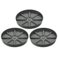 thumbnail image 1 of Unique Bargains Plant Pot Saucers 10.5 Inch, 3 Pack Plastic Round Plant Pot Flower Drip Tray, Gray, 1 of 6