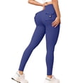 thumbnail image 3 of Laqbezok Women's High Waist Butt Lifting Cargo Leggings, Scrunch Butt Yoga Pants with Pockets, Tummy Control Athletic Workout Tights, 3 of 6