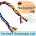 thumbnail image 6 of Graduation Leis 2024 Navy Blue and Orange, 2024 Graduation Party Handmade Graduation Leis Congrats Grad Ribbon Lei Graduation Honor Cord Gray for High School College Graduation Gift Party, 6 of 6