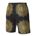 thumbnail image 4 of Goofa Gold Mandala Printed Mens Swim Trunks Summer Quick Dry Short Beach Swimwear Bathing Suits-XX-Large, 4 of 6