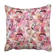 thumbnail image 1 of BSDHOME White Daisy Floral Pattern With Of Black Contour Roses On Abstract Watercolor Colorful Pillowcase Cover 16x16 inch, 1 of 1