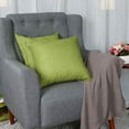 thumbnail image 2 of REGALWOVEN 18" x 18" Cotton Linen Throw Pillowcases Set of 2, Green, 2 of 7