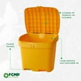 thumbnail image 3 of FCMP Outdoor 31 Gal Salt, Sand Storage Box Deck Container for Patio, Yellow, 3 of 11