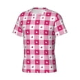 thumbnail image 3 of Rocae Plaid Heart for Men's Moisture-Wicking Crew Tee - T-Shirt for Sports, Outdoor Activities, and Casual WearXX-Large, 3 of 9
