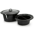 thumbnail image 4 of MegaChef Interchangeable 6 Quart & Split 2.5 Quart Slow Cooker & Warmer, 4 of 8