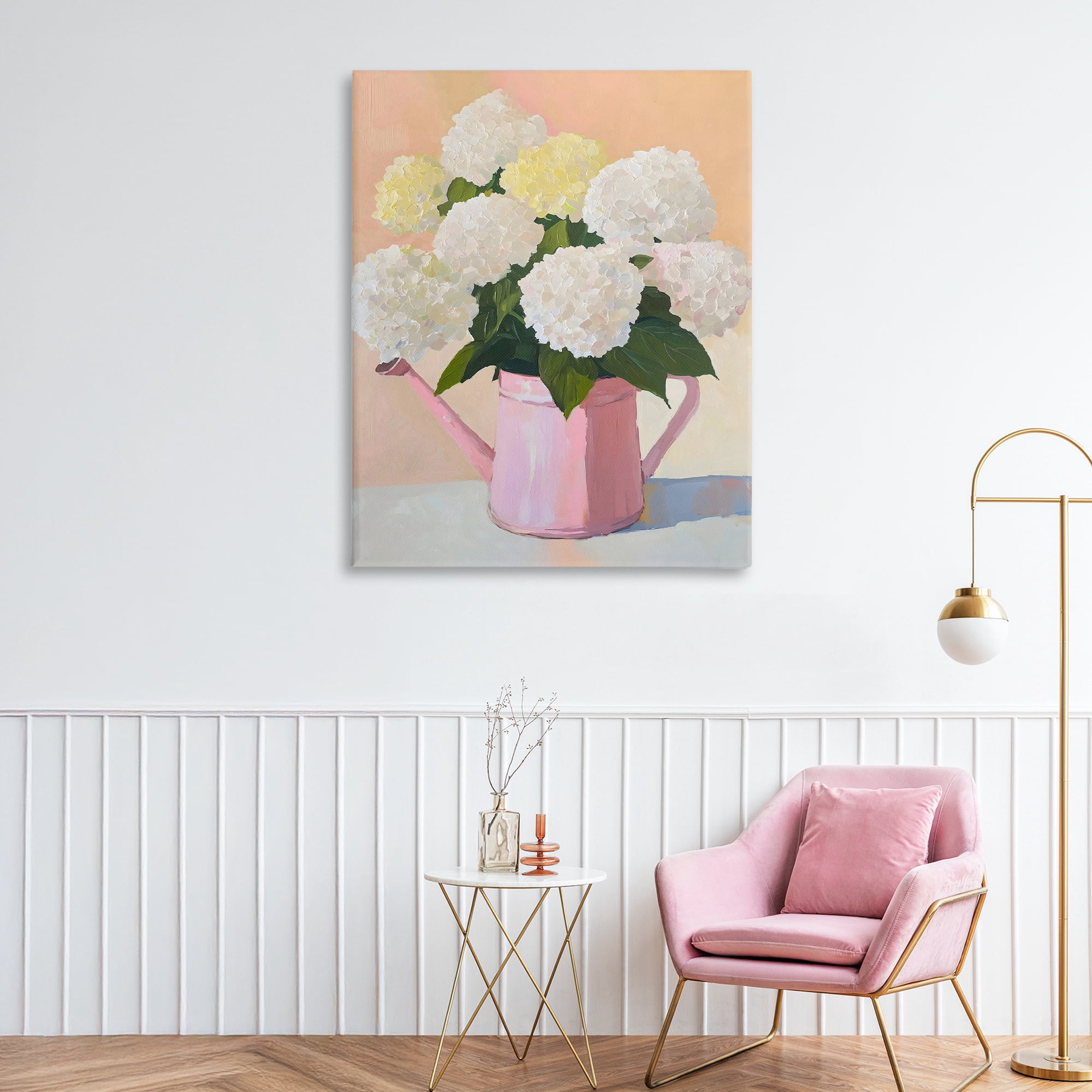 Stupell Industries Hydrangeas in Watering Can Canvas Wall Art, design by The Prints Vibe