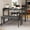 Rustic Black, variant on Dining Table Set for 4, Kitchen Table with Upholstered Chairs and Bench, 4-Person Dining Room Table Set, Rectangular Kitchen Table Set for Small Space, Apartment, Home, Studio