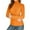 Orange, variant on Thermal Underwear Top Women Clearance Women's Mesh Base Shirt Autumn Slim Fashion Top Shirt Solid Color Long Sleeve High Neck Casual Bottoming Top Shirt Base Shirt