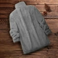 thumbnail image 5 of Xdegoge Fleeced Hoodie for Women Sherpa Fuzzy Hooded Sweatshirt Zip Up Lapel Casual Coat Cozy Thermal Outerwear Cold Weather Keep Warm Tops, 5 of 6