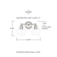 thumbnail image 3 of Capital Lighting - Mid-Century - 2 Light Transitional Bath Vanity Approved for, 3 of 5
