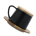 thumbnail image 2 of 1 Set Practical Coffee Mug Breakfast Mug Simple Milk Juice Mug with Lid, 2 of 9