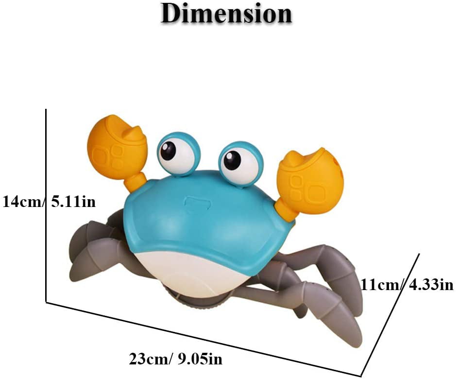 Cute Plastic Swimming Crab Shaped Bath Toy Baby Children Wind Up Toy Kids Gift 