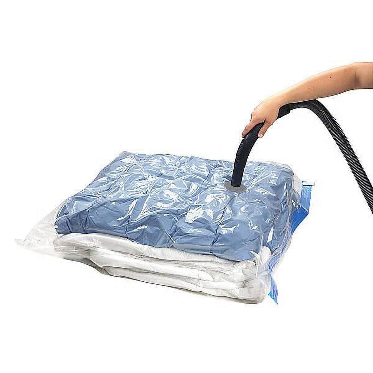QQbed XL 100 Pack Double Seal Waterproof Vacuum Storage Bags 47"x32" (120x80cm) Reduces Size by up to 80%