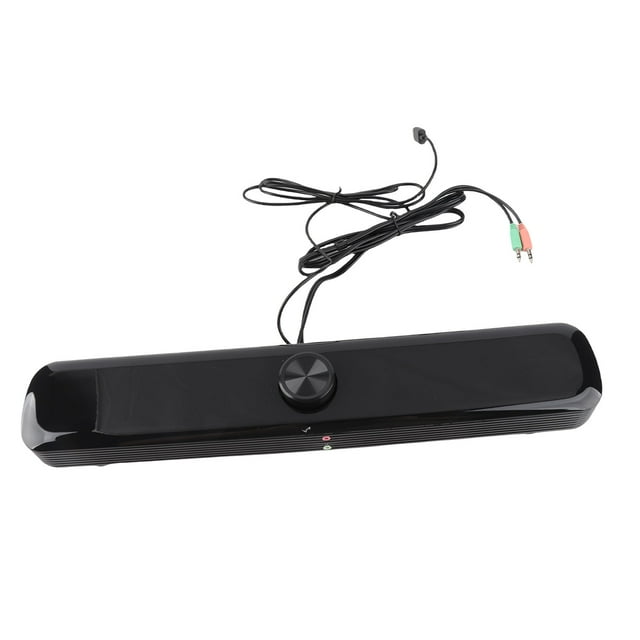 with Dual-speaker, Speaker, Music Player, Double Ground-Supercharged Subwoofer Multimedia for Mobile Phone, for PC for Notebook, Black