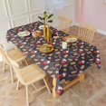 thumbnail image 3 of Dark Christmas Drink and Cookie Pattern Rectangle Tablecloth 60"x120",Waterproof Polyester Rectangle Table Cloth, Wipeable Spillproof Polyester Tablecloth for Dining, Camping, Indoor and Outdoor, 3 of 6