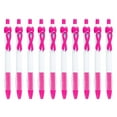 thumbnail image 1 of 10 Pcs Ribbon Retractable Gel Roller Pen Breast Cancer Awareness Ribbon Pen Point Breast Cancer Pens Plastic Gel Ballpoint Pens For Women Gift 10ML, 1 of 4
