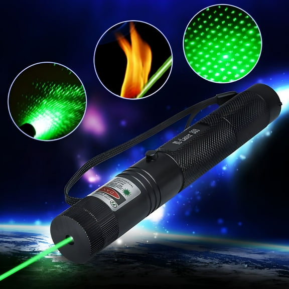 BESTSKY Laser Pointer with Star Hat and Security Key,Green