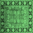 thumbnail image 1 of Ahgly Company Indoor Square Oriental Emerald Green Traditional Area Rugs, 8' Square, 1 of 4