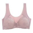 thumbnail image 3 of Greyghost ZL-Women Front Buckle Without Steel Ring Bra Seamless Underwear Lace Bra U-shaped Beautiful Back Breast Bra, 3 of 6
