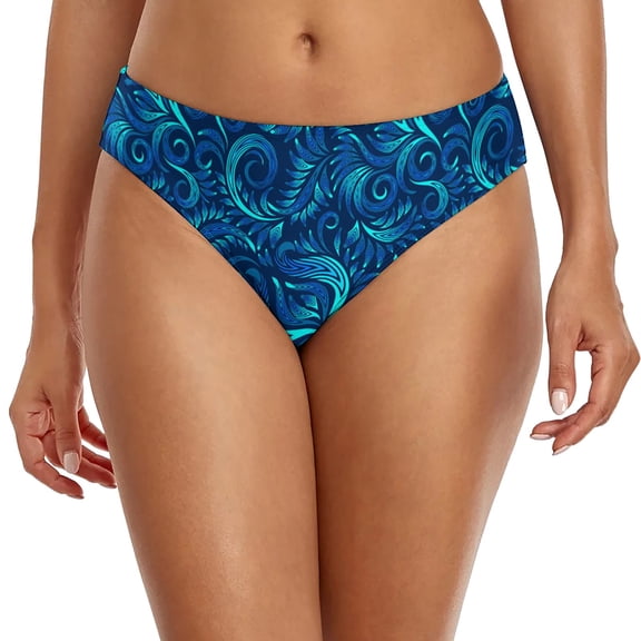 DHFJKG Womens Bikini Bottoms Summer Water Sports Swimsuit Low Rise Retro Sexy Bathing Suit Bottom Versatile Beachwear