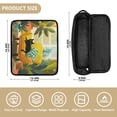 thumbnail image 4 of Hair Tool Organizer Bag with Heat Resistant Mat Removable Travel Storage Case for Hot Air Brushes Curling Irons Black Cat Lounging, 4 of 8