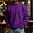 thumbnail image 2 of GrmtClth Men's Crewneck Sweatshirt Long Sleeve Fall Pullover Tops Loose Fit Athletic Comfy Basic Shirts Lightweigt All Season S, 2 of 10