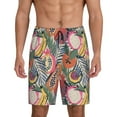 thumbnail image 3 of Lsque Tropical Fruit Mens Sleep Pajama Shorts,Short Pajama Pants, Cotton Ultra-Soft Knit-X-Large, 3 of 9