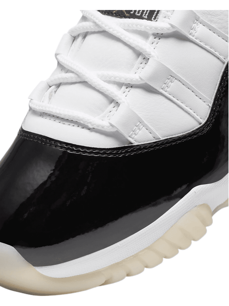 Men's Air Jordan 11 Retro Sneaker, White/Gold-Black, Size 11