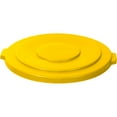 thumbnail image 5 of 22.25 in. BRUTE Self-Draining Flat Top Lids for 32 gal. Round BRUTE Containers - Yellow, 5 of 6