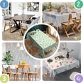 thumbnail image 4 of Irish Green Clover Shamrock Table Cloth,Wrinkle Free Table Cover with Polyester,Waterproof Reusable Tablecloth for Home Decor Summer Spring Picnic Dining Holiday (Rectangle,60x84inch), 4 of 5