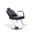 thumbnail image 5 of S-HOME Adjustable Heavy Duty Black Hydraulic Pump Salon Chair for Hair Stylists - 90° to 150° Reclining with 360° Swivel Functionality, 5 of 11
