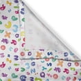 thumbnail image 3 of Ambesonne ABC Kitchen Curtains, Bubble Letters Doodle Fun, 55"x39", Multicolor, 3 of 3