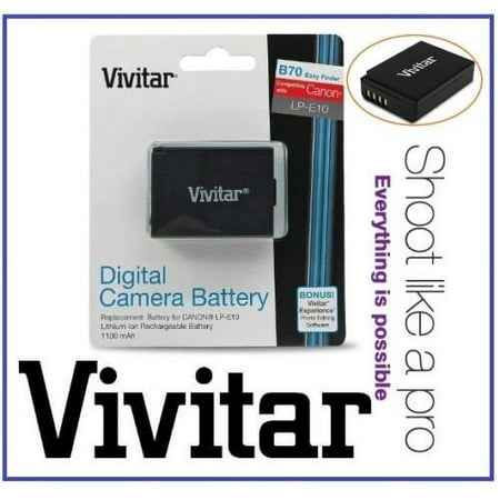 Image of Hi Capacity Vivitar LP-E10 Lithium Ion Battery for Canon LP-E10