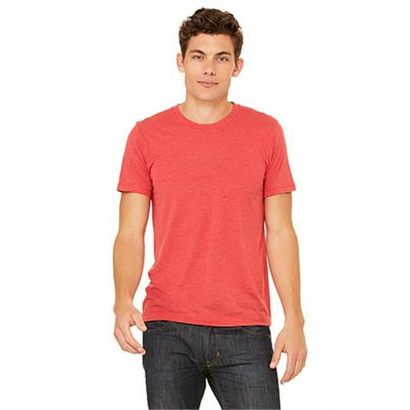 Bella 3413 Unisex Triblend Short Sleeve Tee - Red Triblend - Medium