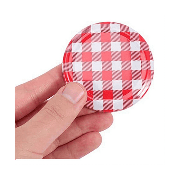 Jam Jars with Wide Mouth Screw Lids Metal Bottle Cap for Normal Jars 6.5 X 6.5 Cm 40