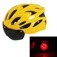 thumbnail image 1 of Casco de bicicleta con gafas magnéticas integradas, casco de ciclismo, casco de ciclismo de montaña, casco de montar en bicicleta, luz trasera, 1 of 3