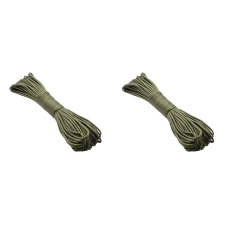 

SENGTONG Nylon Parachute Cord Rope Tie Down 100 Feet Seven-core Polyester Umbrella Rope *2PCS